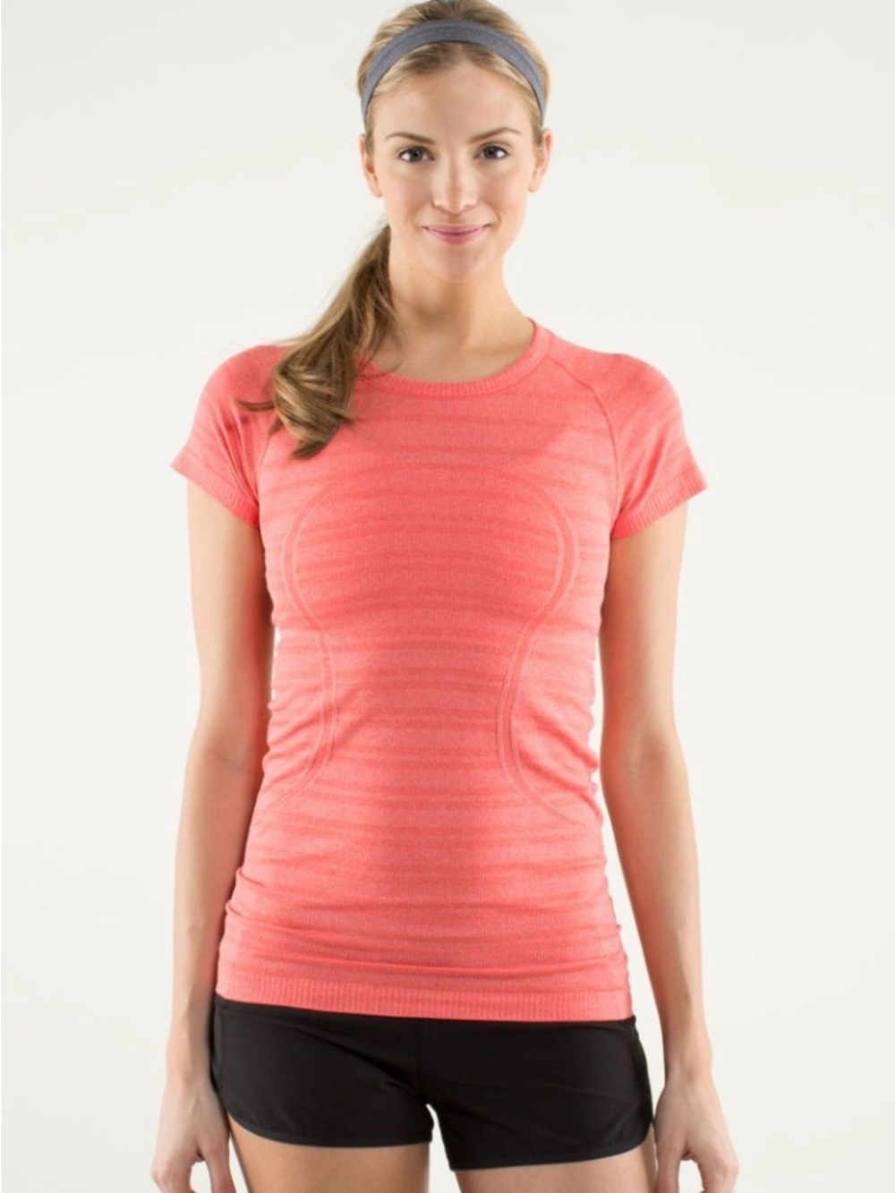 lululemon athletica Coral Short Sleeve Seam-Detail Tee